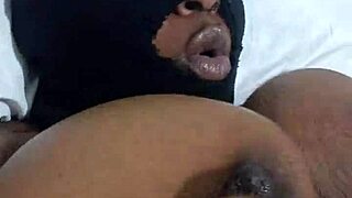 this ebony with big tits couldn’t resist fingering herself solo