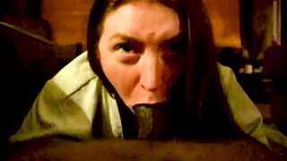 Curvy BBW Sucks Monster BBC Sloppily