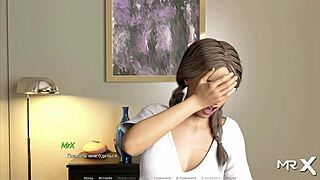 Wet anime girl warms up pussy!