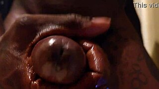 Watch Hallelujah Johnson stroke his big black cock with that fleshlight?