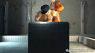 3d cop gets rimmed and toyed in prison