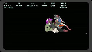 Predation Scenes In Cartoon Game World