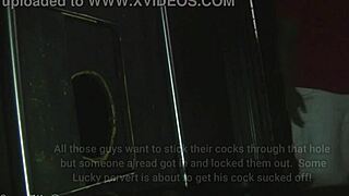 Look, Helena Price here, sucking cum from a big black cock while hubby films at gloryhole!
