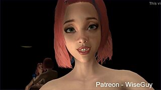 Futa and female POV experience with Sakura and Hinata in a threesome