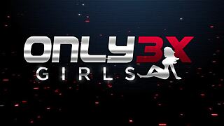 The tall pinup babe Meri Kris masturbates by making out with her huge dildo