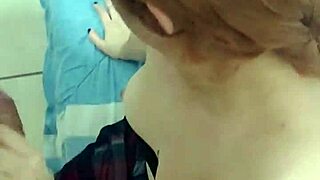 While cleaning the office, my boss surprises me with a doggy style fuck, groping my big tits and shoving his monster cock into my mouth.