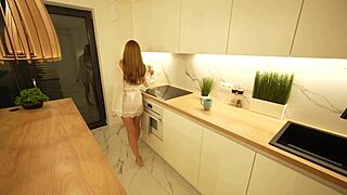 Hot naked amateur with perfect bubble ass and huge boobs getting her pretty face assaulted