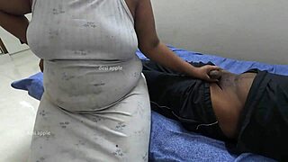 Indian bhabhi massages stranger cock in center