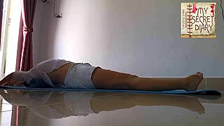 Man, check this nude yoga compilation with a woman in panties at the gym, my secret diary long 3