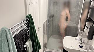omg, caught a muslim arab girl in hijab touching herself in the shower while bathing