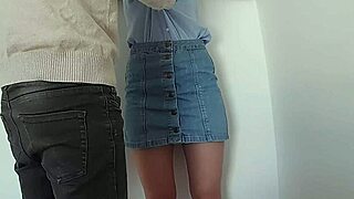 Poor girl got deep anal during security check after shoplifting 😱