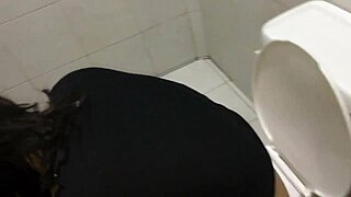 In the bathroom, I take my stepsister for a taboo sucking session where she swallows every drop
