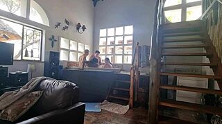 guy reverses gangbang in spa