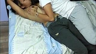 Samanta and Somer's lesbian cardio workout turns into intense fucking