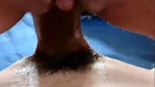 Tight wet pussy creampies as she rides until filled with cum.