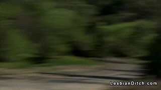 Two cute lesbian teens 18+ scissoring and fingering in the motel room, moaning from orgasms.