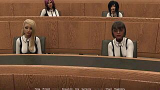 Blonde and Ebony MILFs in Shower Gameplay