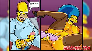 Christmas hentai surprise: giving his wife as a gift to beggars in simptoons simpsons.