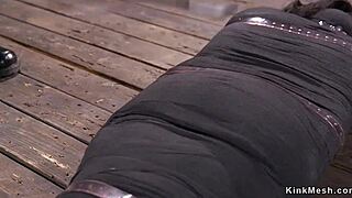 Does skinny ladyboy get her ass stuffed bareback in POV?