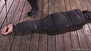 Does skinny ladyboy get her ass stuffed bareback in POV?