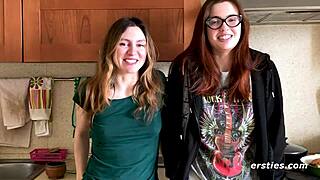 Hey, Ukrainian cuties Felicia and Lina grind so hot