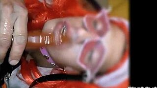 Sissy mariona itzel lunática sucking big dildos 😈