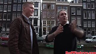 Busty Blonde Hooker Says, Finish on My Face, to a Lucky Tourist!