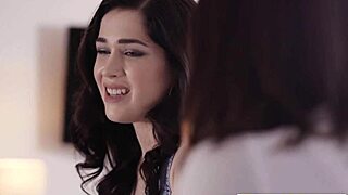 Hot Sorority Chick Fucks Brunettes Pussy!