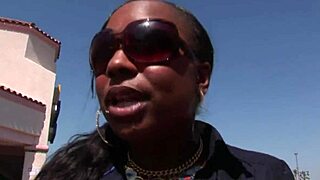 White BBW with big booty gets picked up and fucked hard for cash!