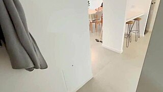 Sexy stepsis fucks stepbro in different positions, shocking mom