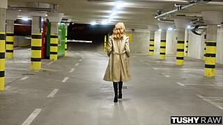 Redhead Lenina Bent Over for Gaping Ass Filling