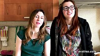 Hey, Ukrainian cuties Felicia and Lina grind so hot