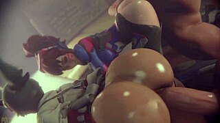 Hey, check out this wild 3D Overwatch animation with hardcore anal action!