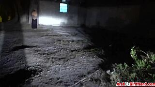 Arabian prostitute secretly taped while riding a fat white cock hard