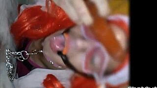 Sissy mariona itzel lunática sucking big dildos 😈