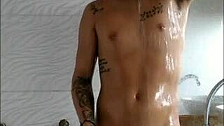 hey, watch this solo boy strip down in underwear and socks for some hot group action?