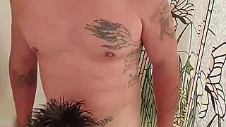 sonia takes anal in the shower