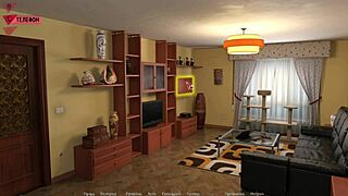 3D cartoon slut deepthroats big cock in rough FFM