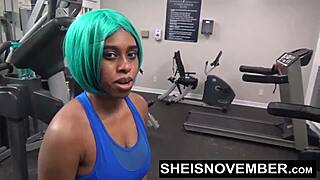 i got rough standing publicfuck in gym cosplay leading to sucking stranger dick facesitting hardcoresex