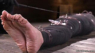 Does skinny ladyboy get her ass stuffed bareback in POV?