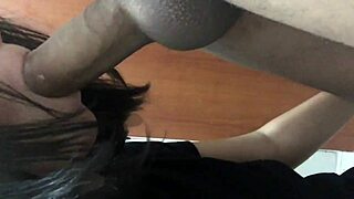 In the bathroom, I take my stepsister for a taboo sucking session where she swallows every drop