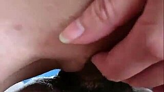 Tight wet pussy creampies as she rides until filled with cum.