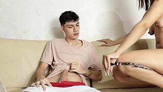 hermanastra sucks my cock before i pound her for a hot creampie