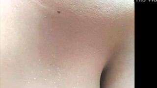 My big tits in your face while riding and choking on your huge cock