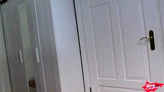 In a quiet german neighborhood, a horny milf neighbor arrives for a deepthroat hardcore session with her eager partner.