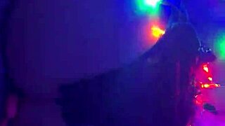 Whoa, can you handle this reverse cowgirl in fishnets riding hard?