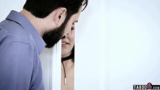 infiel cogiendo habla esposo telefono face fucking ass humiliation tits natural tits swallow old curvy tattoo latina