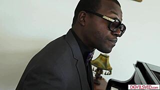 yo, stepdaughter banging her black stepdad in wild action