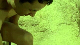 Hey, watch this sexy tanned blonde Mellanie Monroe get drilled hard!