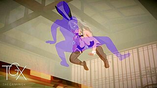 A sexy fantasy girl dives into anime hentai gaming adventures.